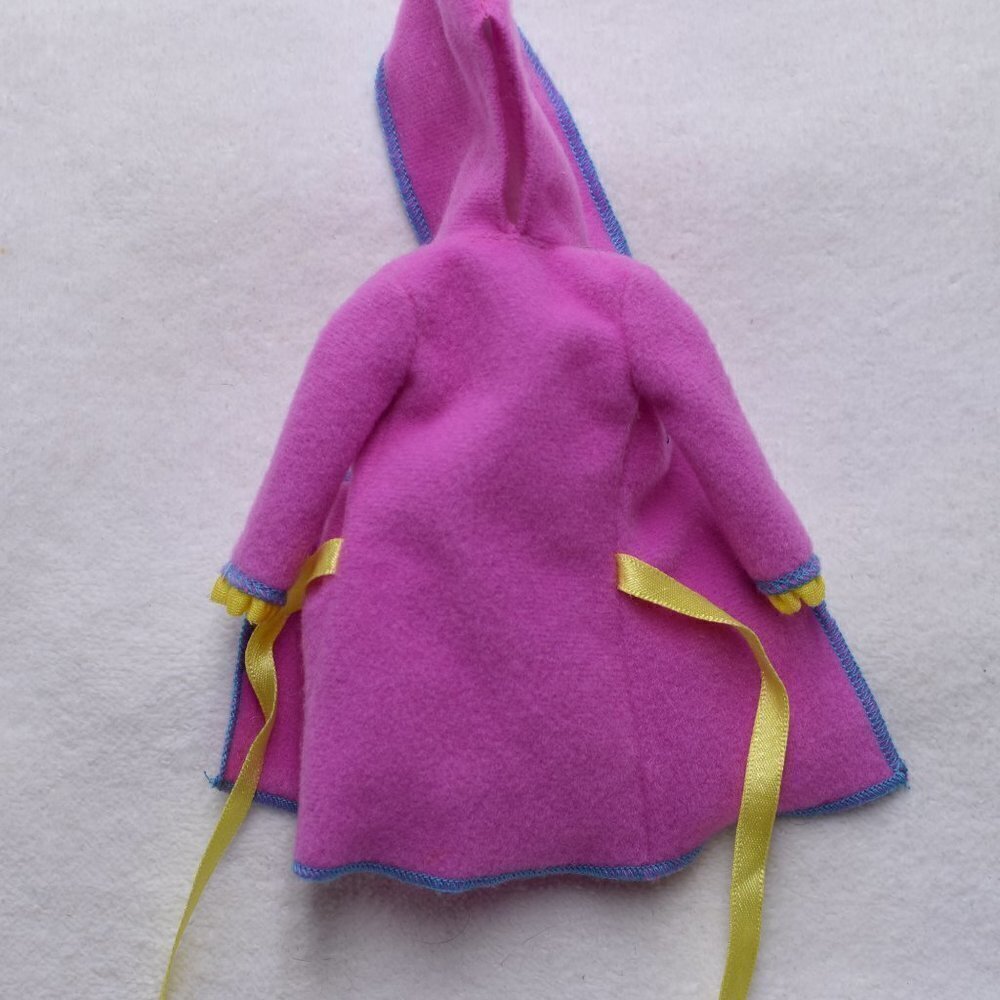 Vintage Mattel Barbie Doll Long Pink Hooded Bath Rope 5" - Picture 6 of 6
